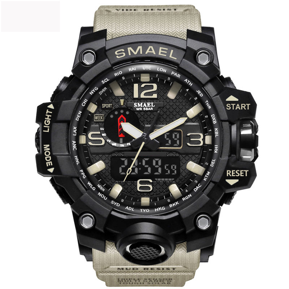 Mens Sports Watches LED Digital Clock Fashion Casual Watch Digital 1545 Relogio Militar Clock Men Sport Watch