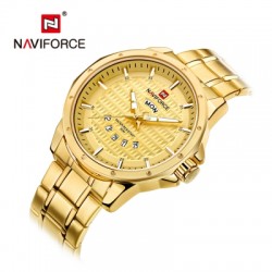 NAVIFORCE Mens Luxury Brand Quartz Date Week Clock Waterproof Sports Watch