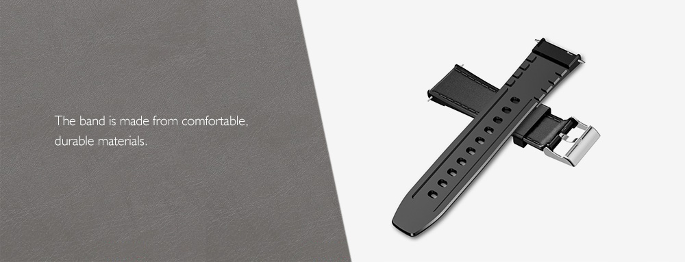 Kospet Leather Strap Smartwatch Band - Black